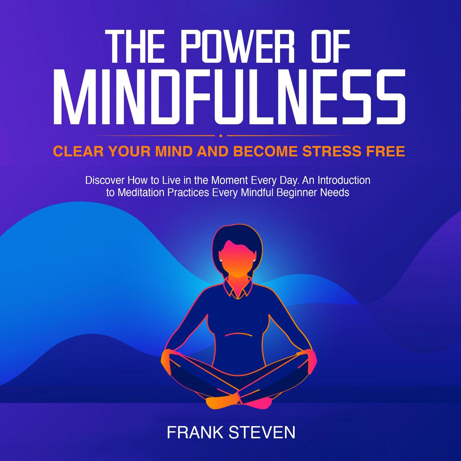 The Power of Mindfulness: Clear Your Mind and Become Stress Free: Discover How to Live in the Moment Every Day. An Introduction to Meditation Practices Every Mindful Beginner Needs Audiobook, by Frank Steven