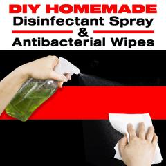 DIY HOMEMADE DISINFECTANT SPRAY & ANTIBACTERIAL WIPES: Easy Step-by-Step Guide to Make your Hand Sanitizer Germicidal Wipes & Sanitizing Spray at Home. Do It Yourself in 5 minutes!  Audiobook, by DIY Homemade Publishing