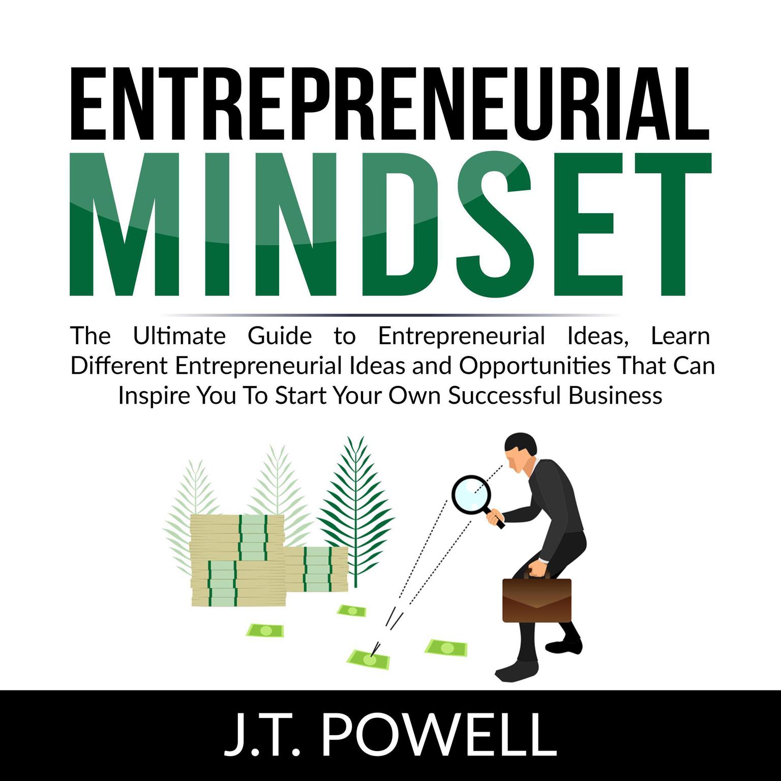 Entrepreneurial Mindset: The Ultimate Guide to Entrepreneurial Ideas, Learn Different Entrepreneurial Ideas and Opportunities That Can Inspire You To Start Your Own Successful Business Audiobook, by J.T. Powell