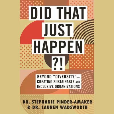 Did That Just Happen?!: Beyond “Diversity”—Creating Sustainable and Inclusive Organizations Audiobook, by Lauren Wadsworth