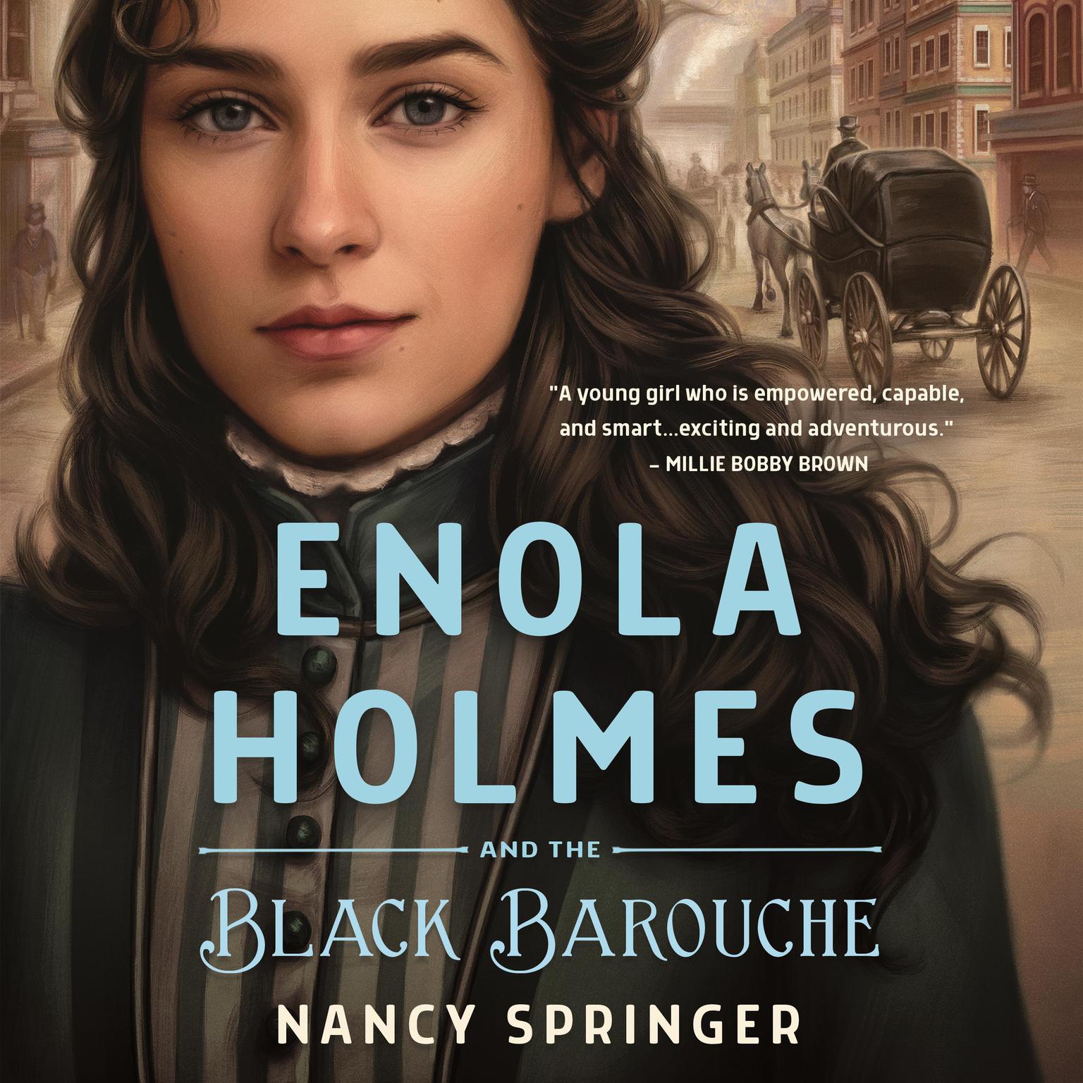 Enola Holmes and the Black Barouche Audiobook, by Nancy Springer