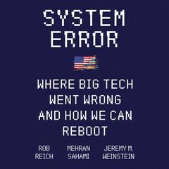 System Error: Where Big Tech Went Wrong and How We Can Reboot Audiobook, by Rob Reich