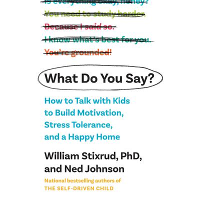 What Do You Say?: How to Talk with Kids to Build Motivation, Stress Tolerance, and a Happy Home Audiobook, by William Stixrud