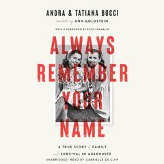 Always Remember Your Name: A True Story of Family and Survival in Auschwitz Audiobook, by Andra Bucci