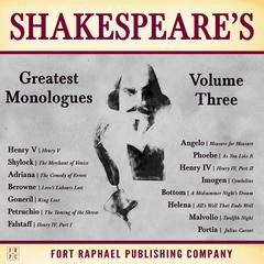 Shakespeares Greatest Monologues: Volume III Audiobook, by William Shakespeare