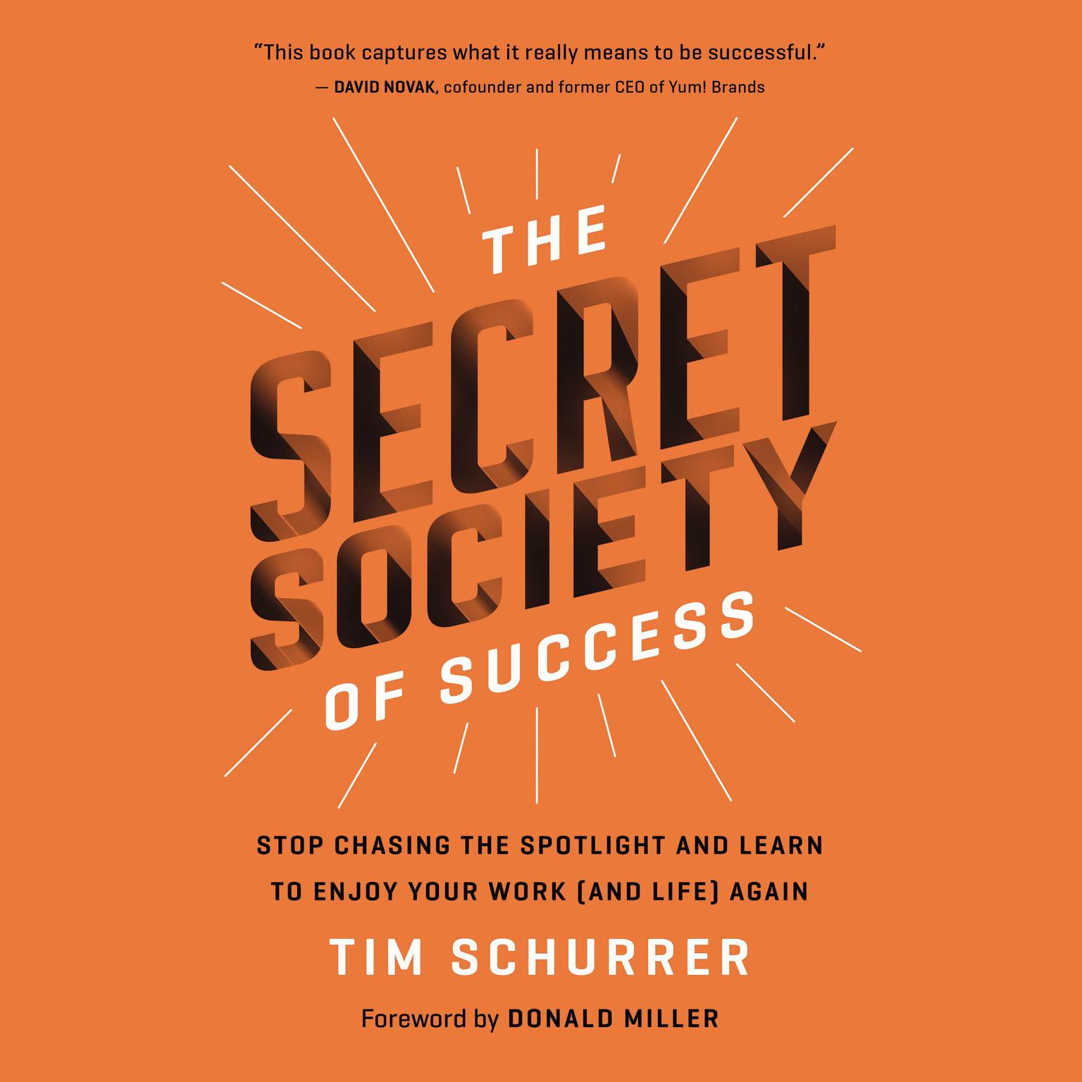 The Secret Society of Success: Stop Chasing the Spotlight and Learn to Enjoy Your Work (and Life) Again Audiobook