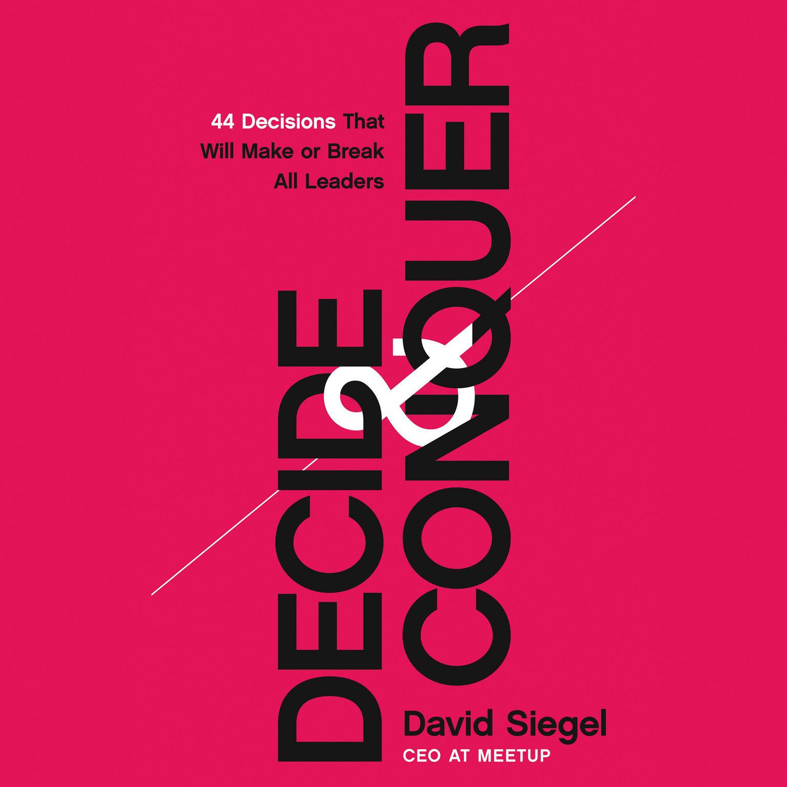 Decide and Conquer: 44 Decisions that will Make or Break All Leaders Audiobook, by David  Siegel