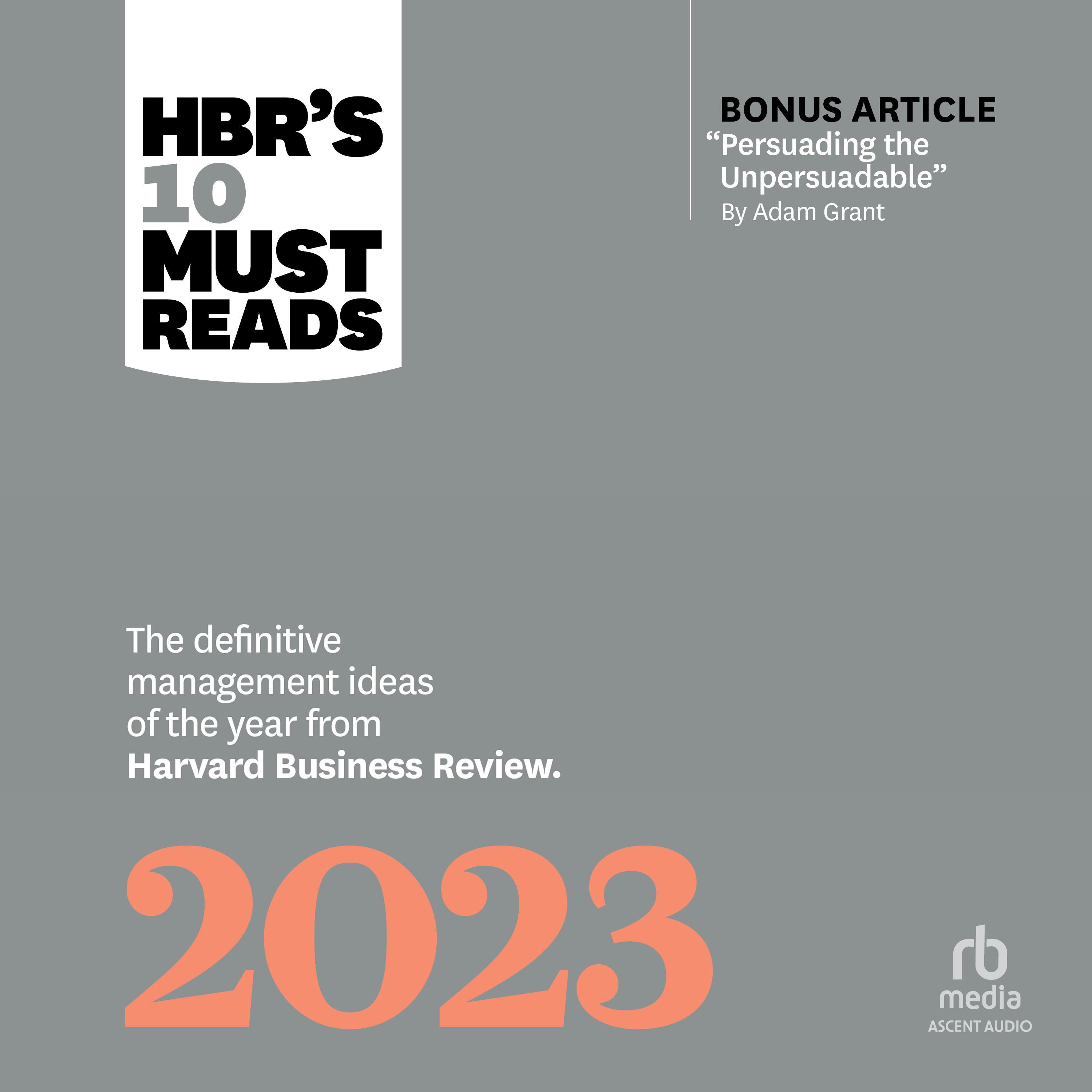 HBR's 10 Must Reads 2023 Audiobook by Harvard Business Review