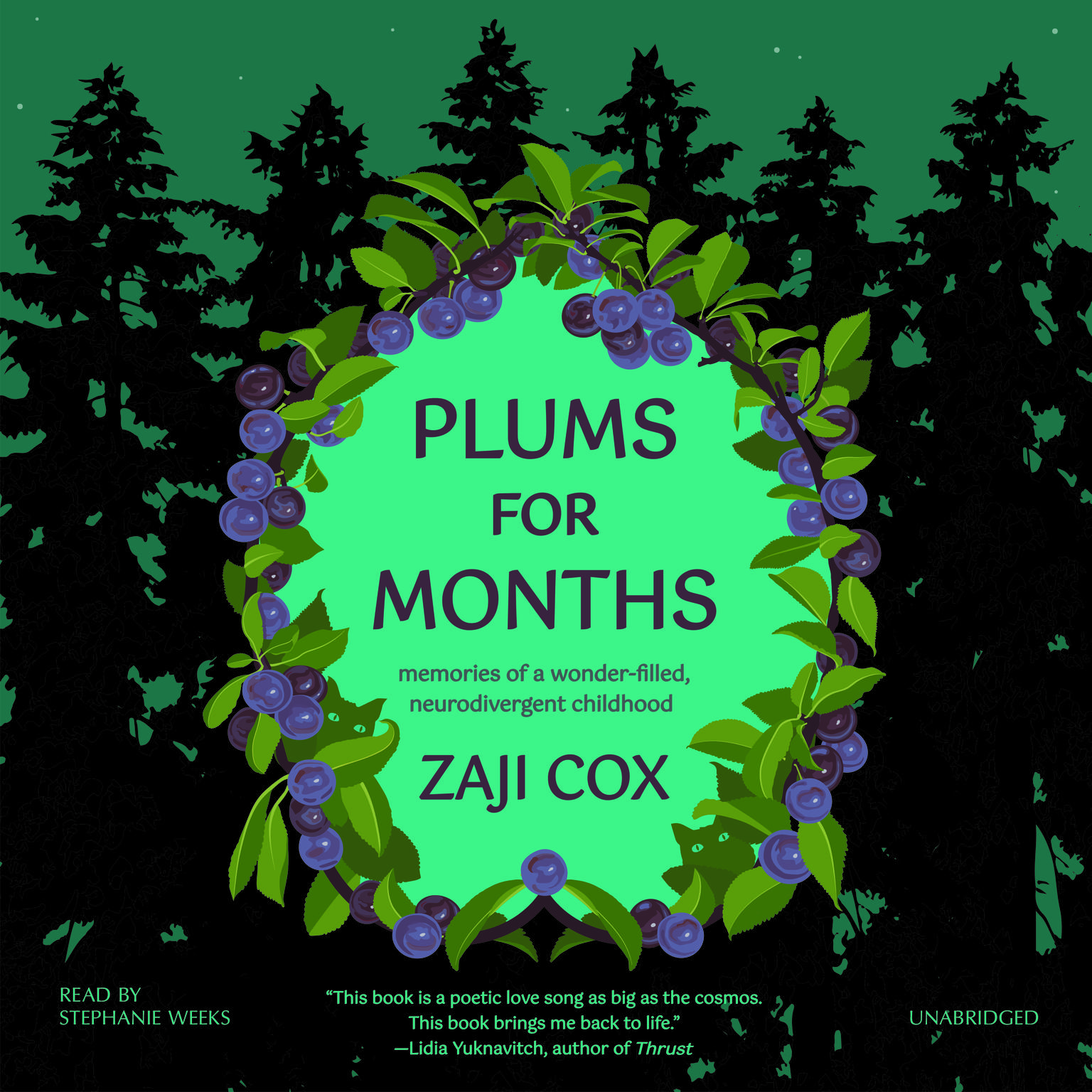 Plums for Months: Memories of a Wonder-Filled Neurodivergent Childhood Audiobook, by Zaji Cox