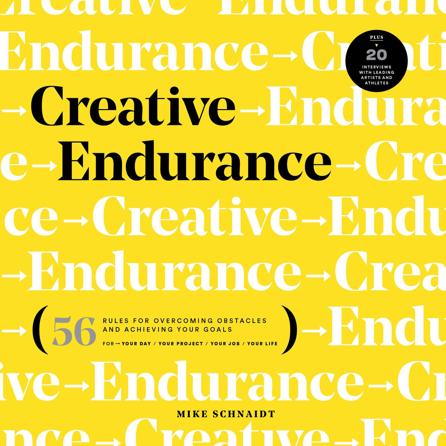 Creative Endurance: 56 Rules for Overcoming Obstacles and Achieving Your Goals - Plus 20 Interviews with Leading Artists and Athletes Audiobook, by Mike Schnaidt