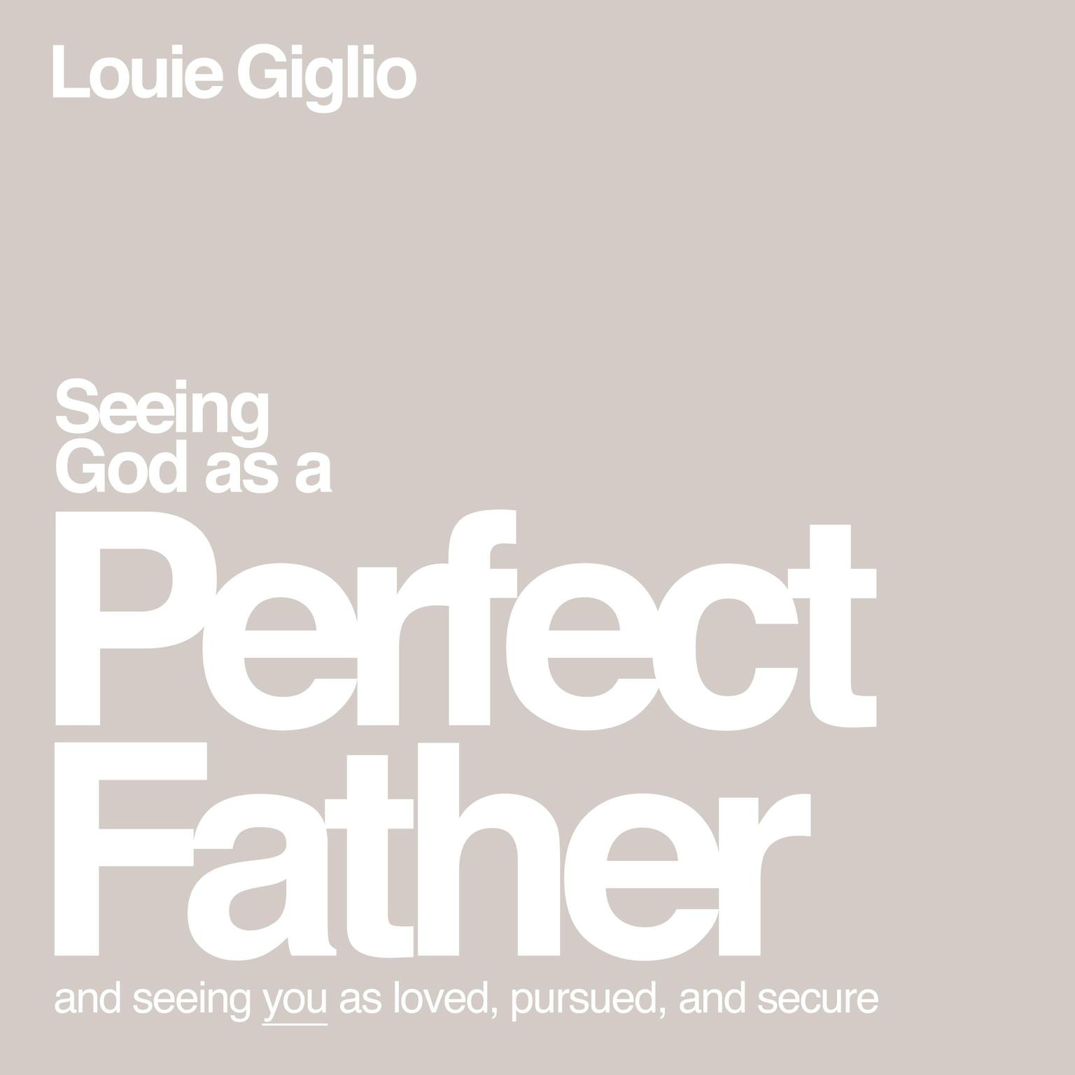 Seeing God as a Perfect Father: and Seeing You as Loved, Pursued, and Secure Audiobook, by Louie Giglio