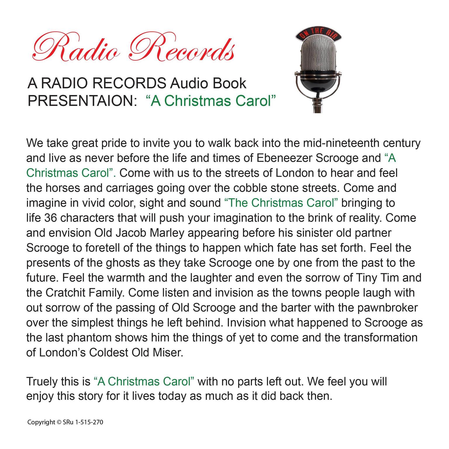Radio Records Dramatized Production A Christmas Carol Audiobook, by Charles Dickens