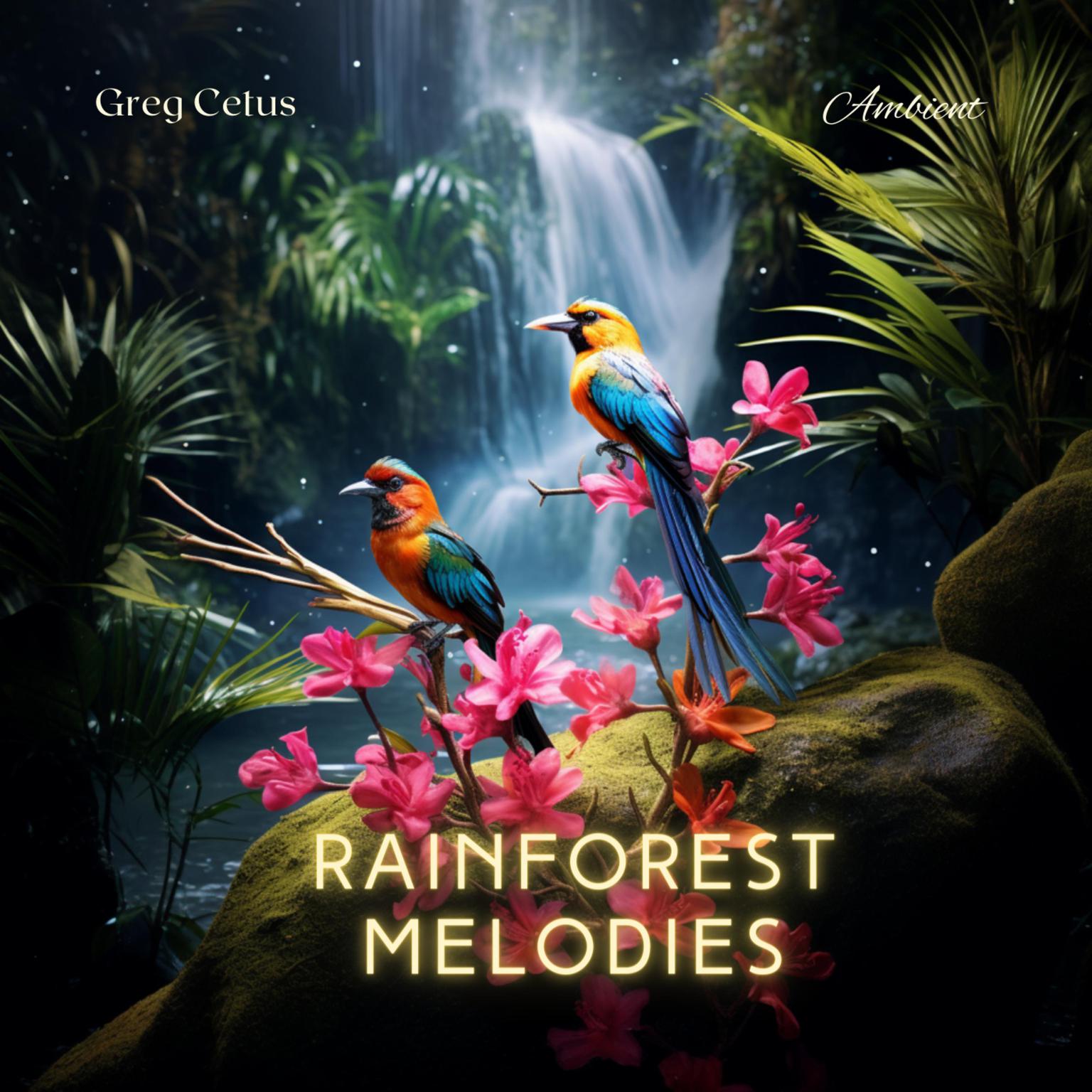 Rainforest Melodies: Mindful Birdsong and Light Rain for Relaxation Audiobook, by Greg Cetus
