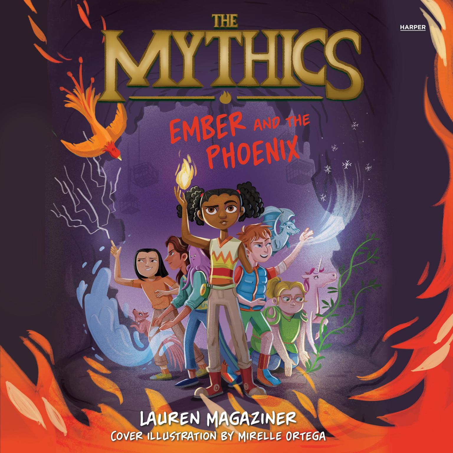 The Mythics #4: Ember and the Phoenix Audiobook, by Lauren Magaziner