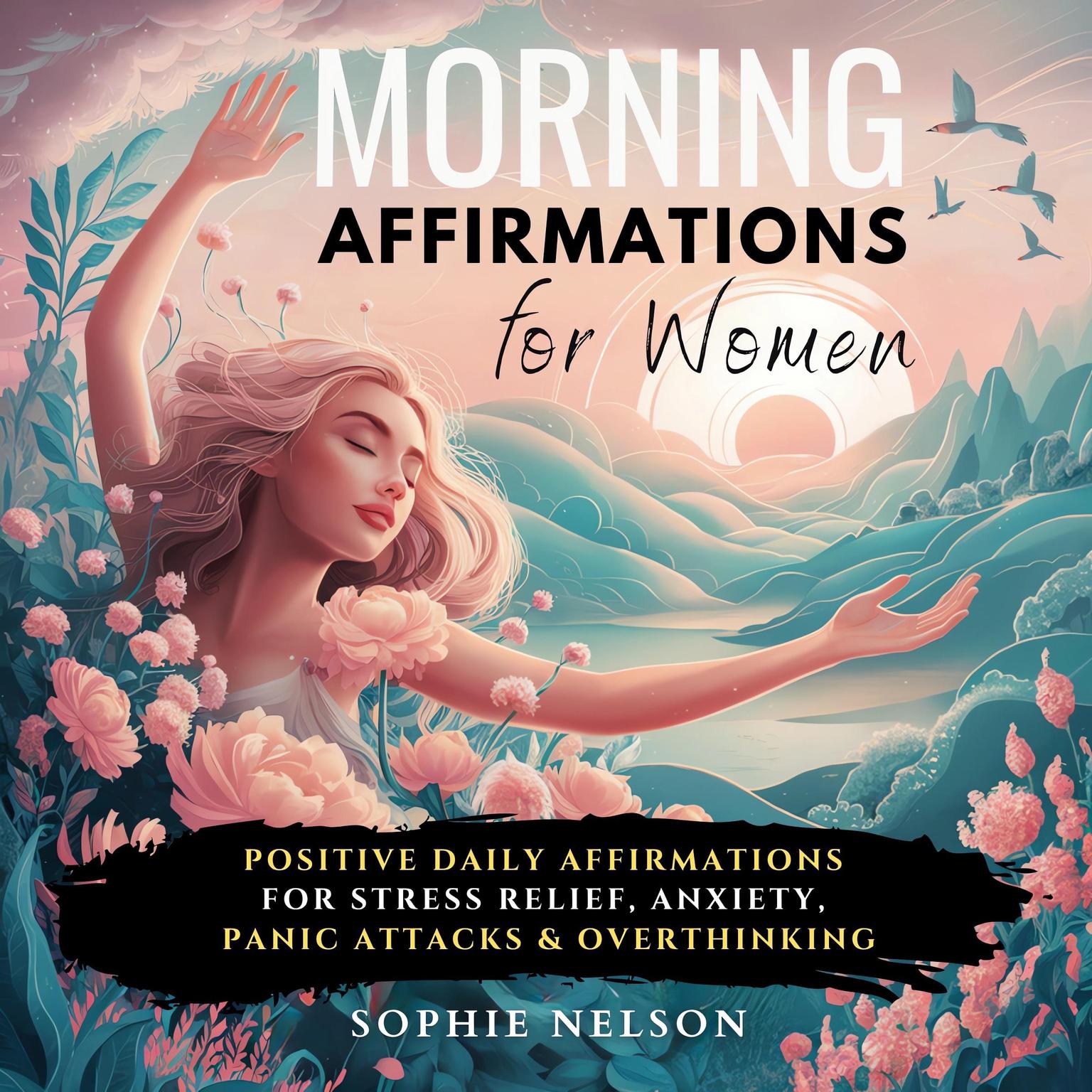 Morning Affirmations For Women: Positive Daily Affirmations For Stress Relief, Anxiety, Panic Attacks & Overthinking Audiobook, by Sophie Nelson