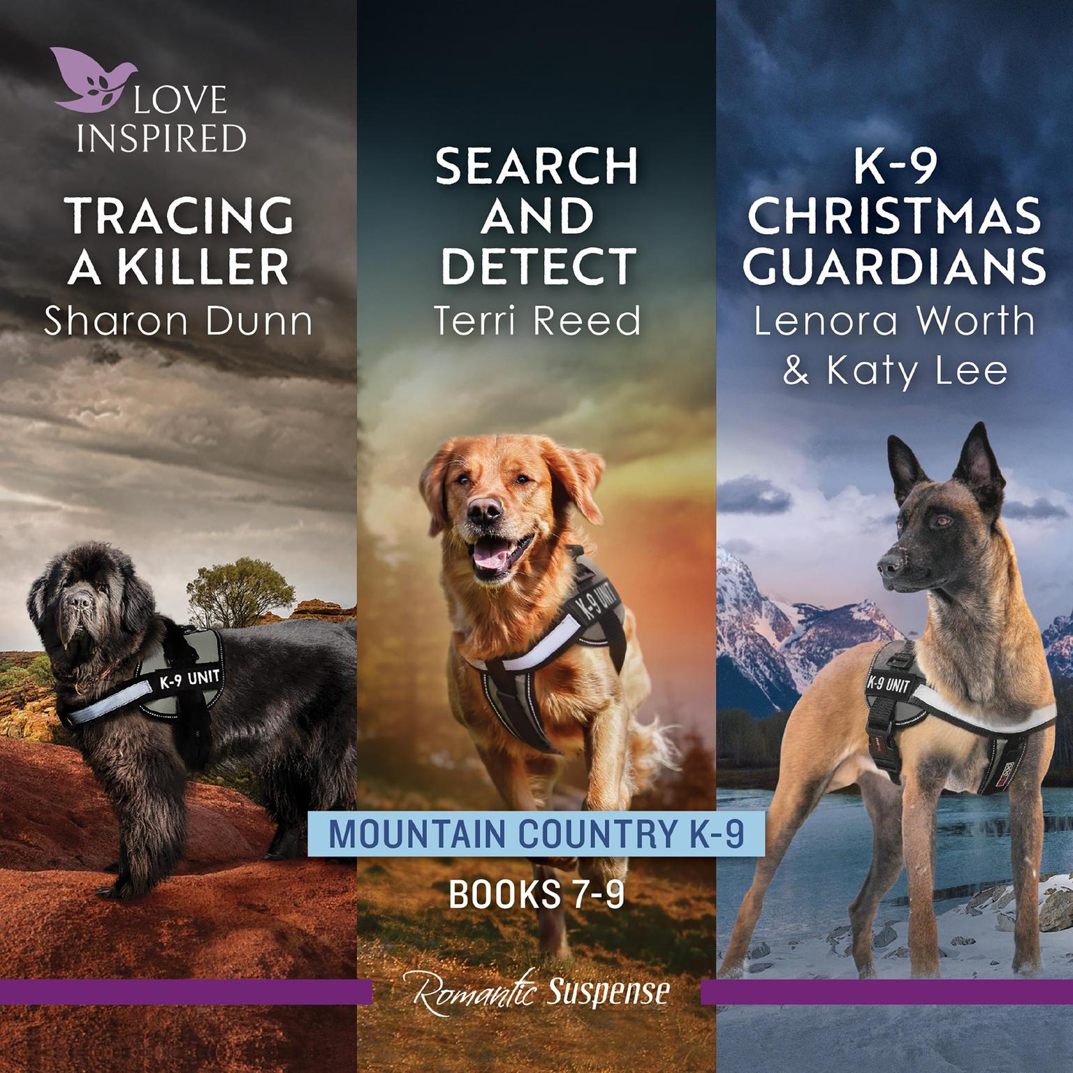 Mountain Country K-9 Books 7-9/Tracing A Killer/Search And Detect/Perilous Christmas Pursuit/Lethal Holiday Hideout Audiobook, by Lenora Worth