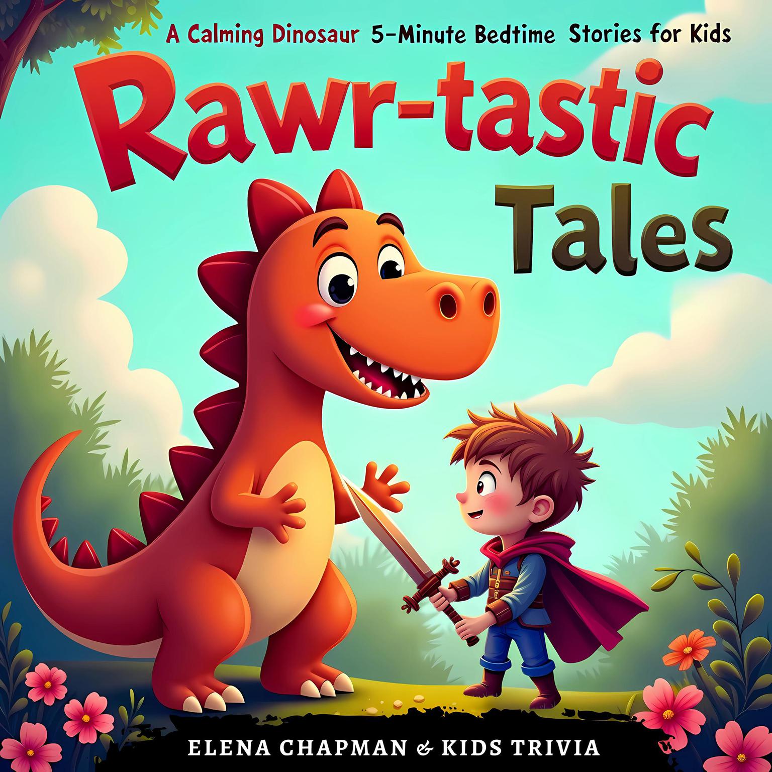 Rawr-tastic Tales. A Calming Dinosaur 5-Minute Bedtime Stories for Kids: Short, Fun, and Soothing Meditation Fables for Children & Toddlers to Reduce Anxiety and Improve Sleep Audiobook, by Elena Chapman