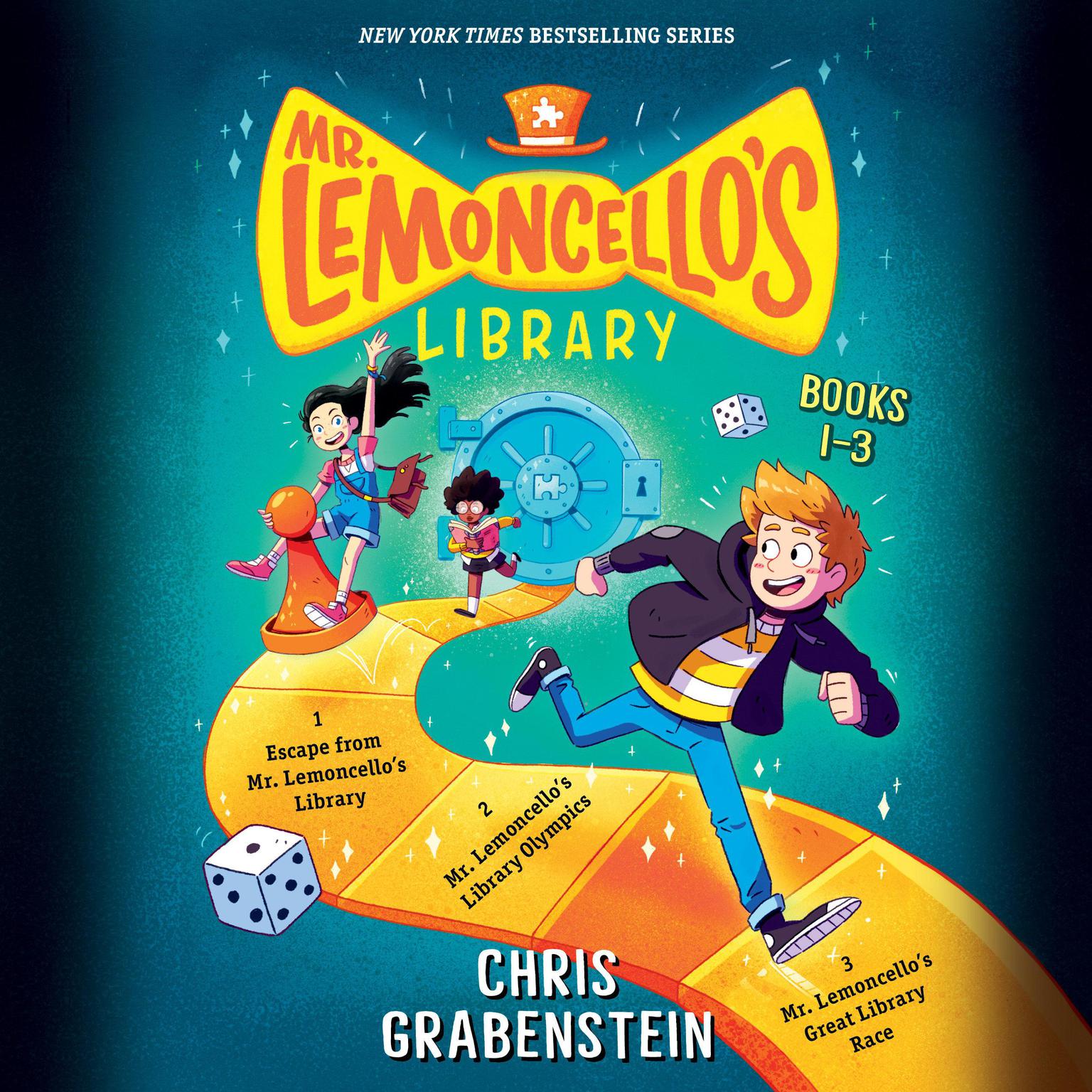 Mr. Lemoncellos Library: Books 1-3: Escape from Mr. Lemoncellos Library; Mr. Lemoncellos Library Olympics; Mr. Lemoncellos Great Library Race Audiobook, by Chris Grabenstein