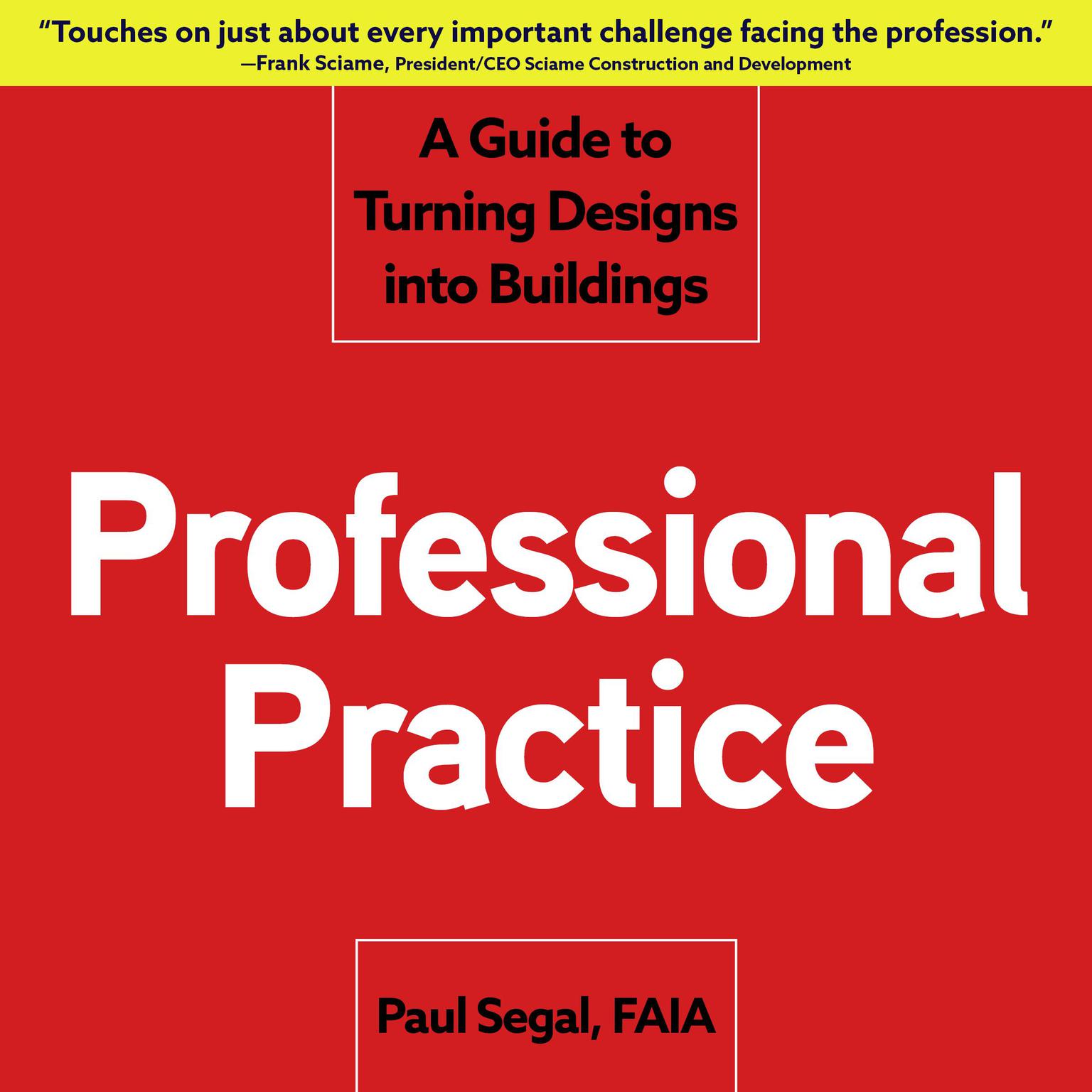 Professional Practice: A Guide to Turning Designs into Buildings Audiobook, by Paul Segal