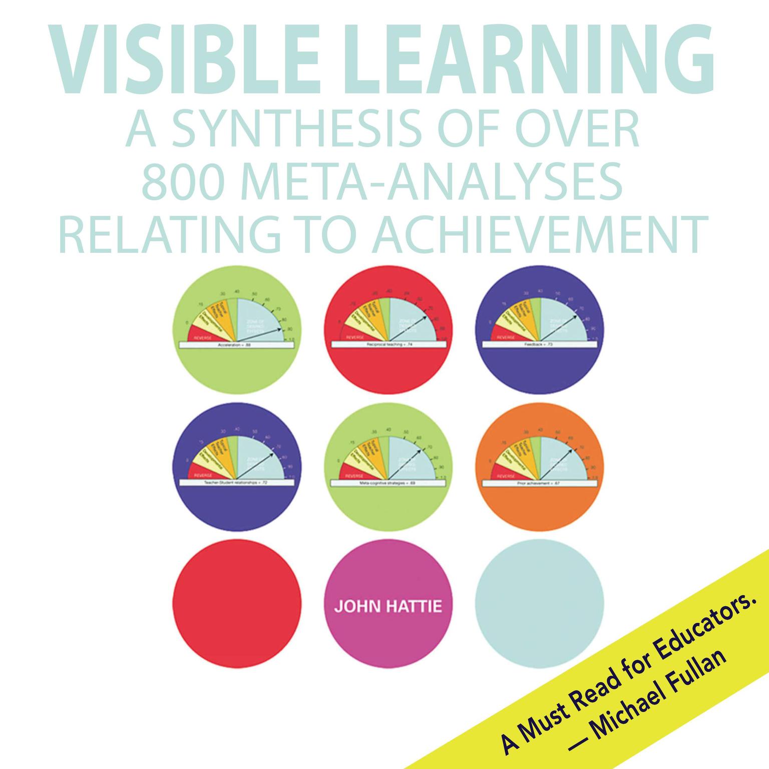 Visible Learning: A Synthesis of Over 800 Meta-Analyses Relating to Achievement Audiobook, by John Hattie