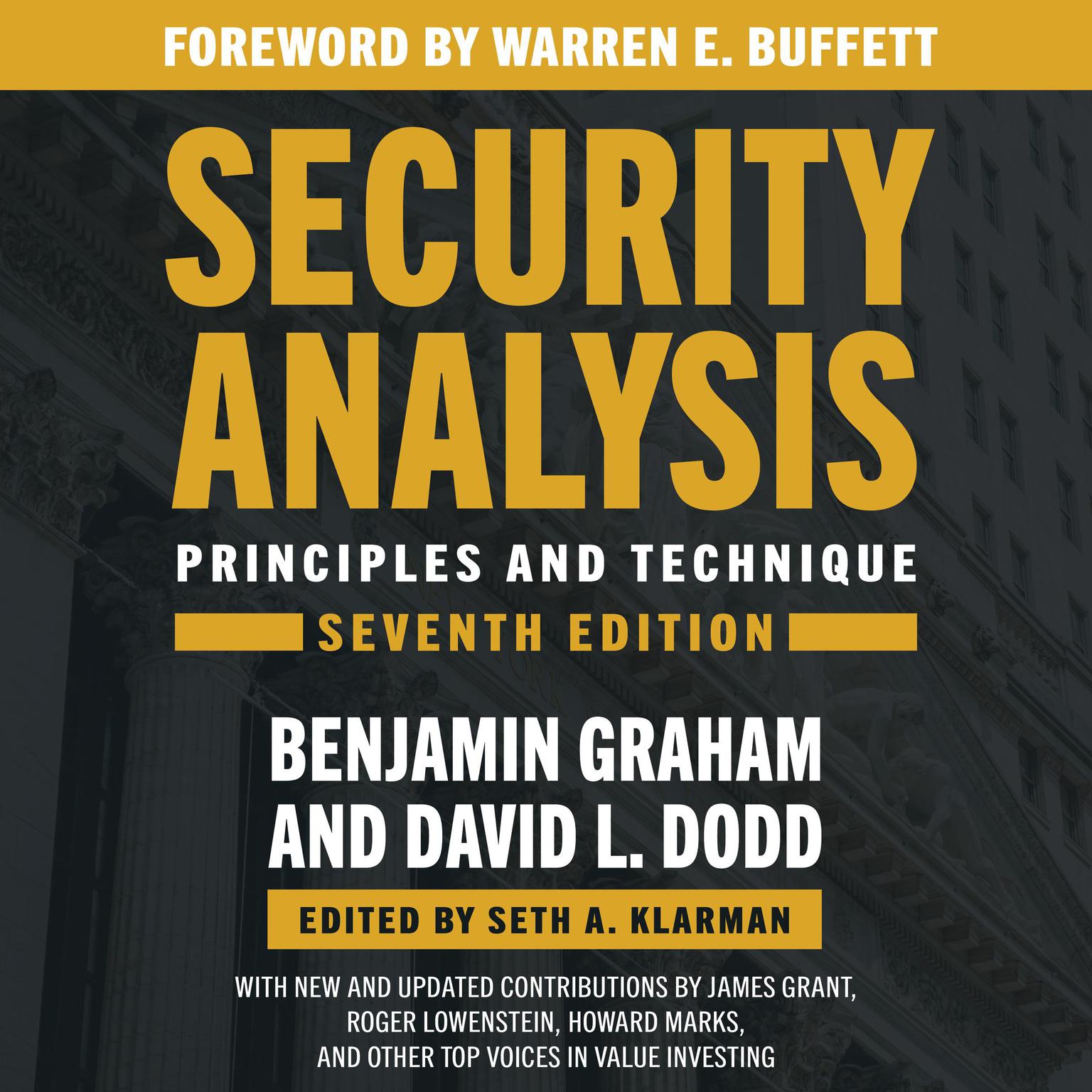 Security Analysis, Seventh Edition: Principles and Techniques Audiobook, by Benjamin Graham