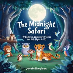 The Midnight Safari: 10 Bedtime Adventures Stories for kids (Ages 6-10) Audibook, by Jameka Humphrey