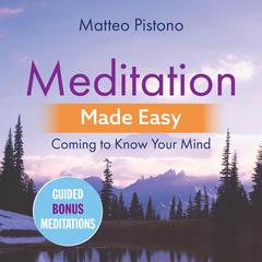 Meditation Made Easy: Coming to Know Your Mind Audibook, by Matteo Pistono