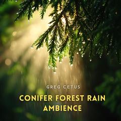 Conifer Forest Rain Ambience: Stream Trickles and Leaf Drips in a Coastal Evergreen Habitat Audibook, by Greg Cetus