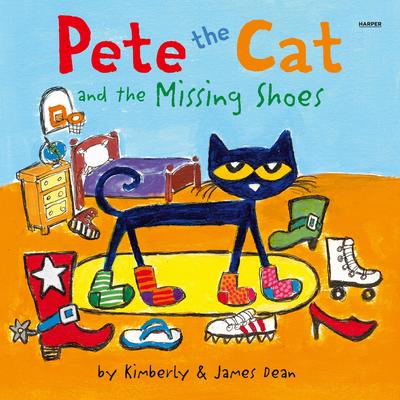 Pete the Cat and the Missing Shoes: Includes Over 30 Stickers Audibook, by James Dean