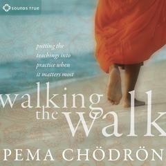 Walking the Walk: Putting the Teachings into Practice When It Matters Most Audibook, by Pema Chödrön
